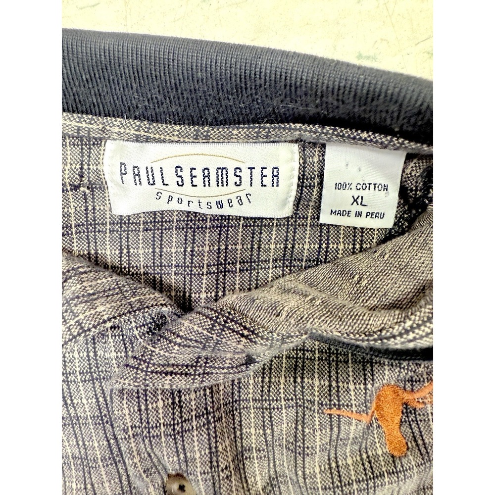Longhorn Paul Seamster Sportswear Henley Shirt Men's XL - Picture 6 of 7